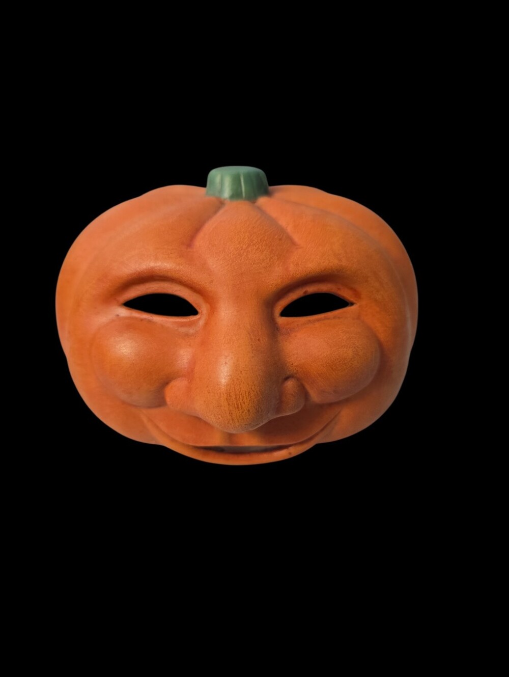Ceramic Jack O Lantern Pumpkin Tealight Candle Holder 2.5" Tall